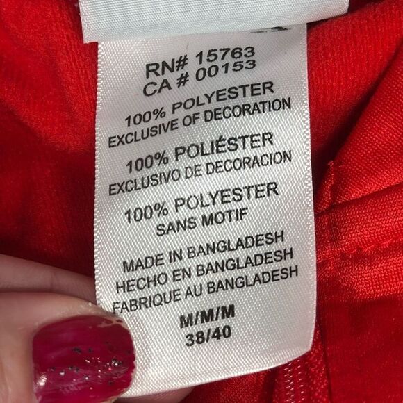 NHL Washington Capitols Quarter zip Shirt Mens size M Medium Red - Picture 5 of 6